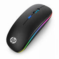 2.4GHz Wireless Rechargeable RGB Optical Mouse – USB Cordless Mouse for PC, Laptop & Mac with Silent Click & Long Battery Life